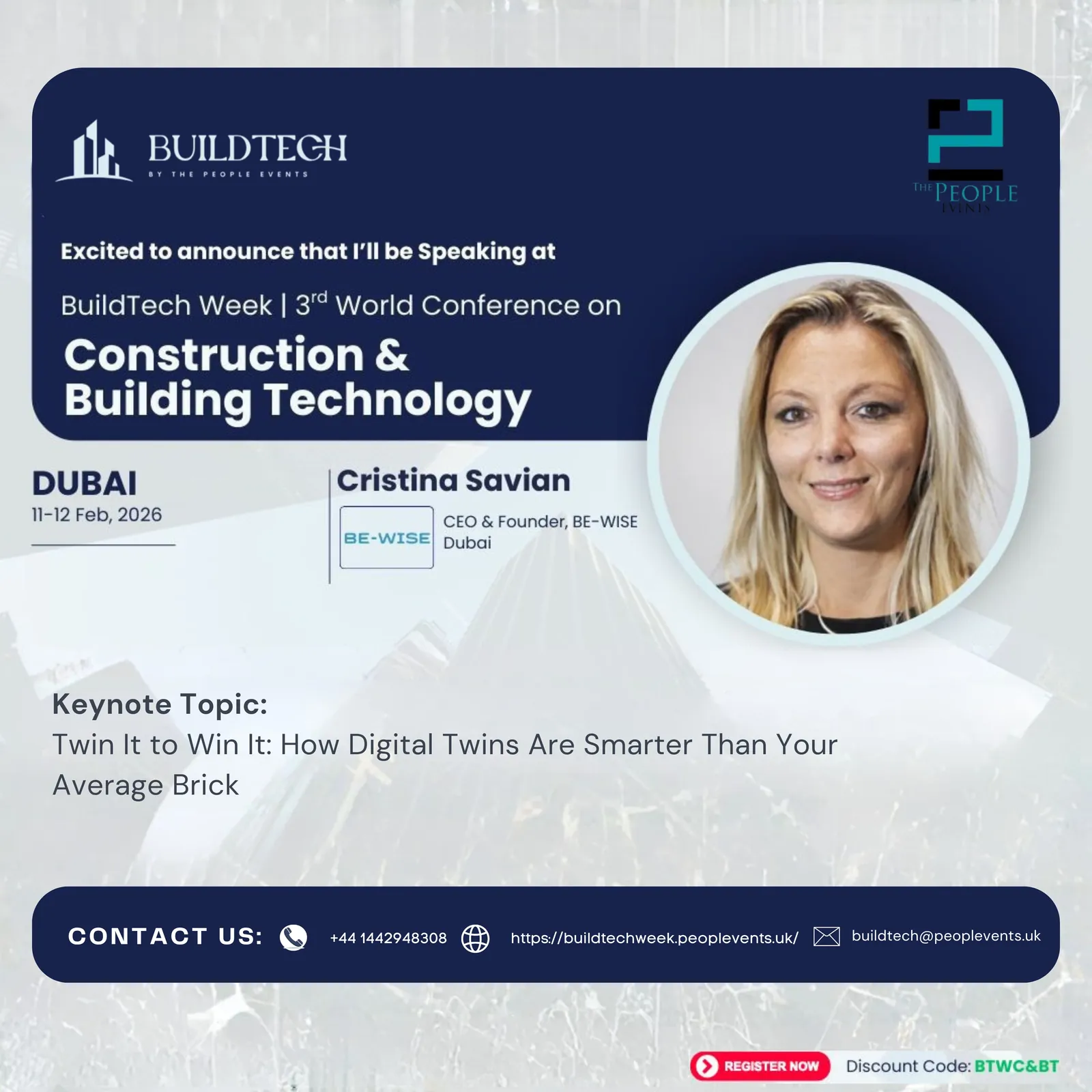 BuildTech Week | 3rd World Conference on Construction & Building Technology